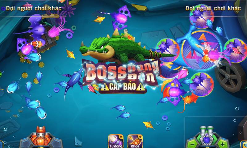 Tập trung bắn vào cá lớn, cá boss